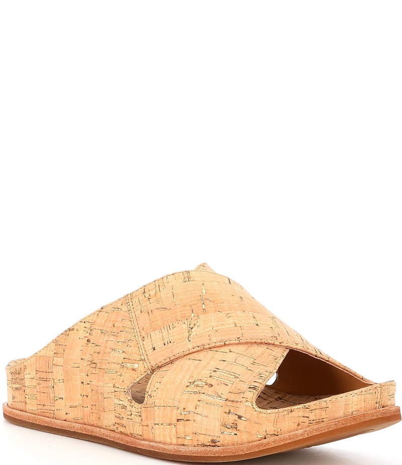 コークイーズ レディース シューズ パンプス サンダル Kork-Ease Tutsi Cork Crossband Slide Sandals Gold Cork ゴールド