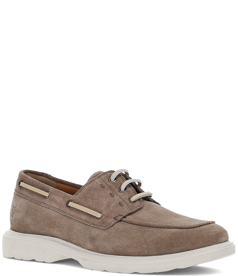 フライ メンズ シューズ スリッポン・ローファー スエード Frye Men's Connor Suede Boat Shoes Driftwood