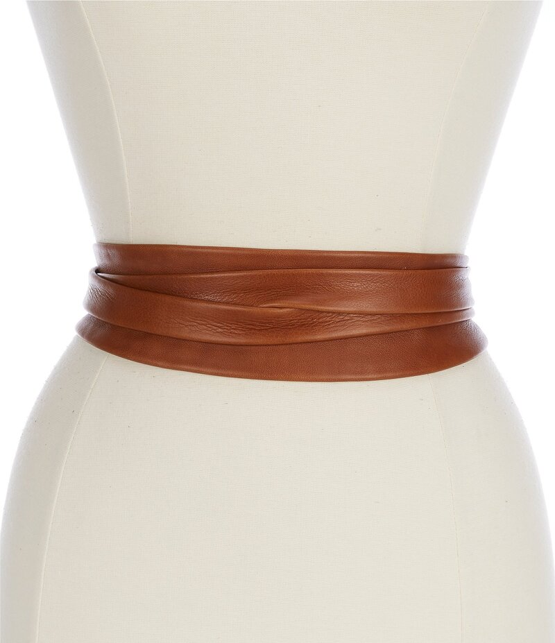 アダ レディース アクセサリー ベルト レザー ADA Classic Wrap Leather Belt Whiskey|ReVida 店