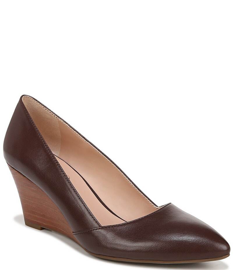 フランコサルト レディース シューズ パンプス レザー Franco Sarto Frankie Leather Wedge Pumps Cafe Brown ブラウン