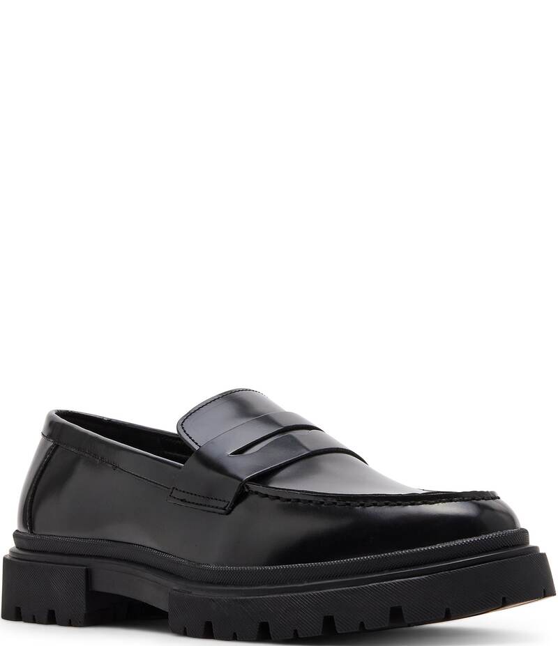 スティーブ マデン メンズ シューズ ドレスシューズ レザー ローファー Steve Madden Men's Zephyr Leather Lug Penny Loafers Black ブラック 29,054円