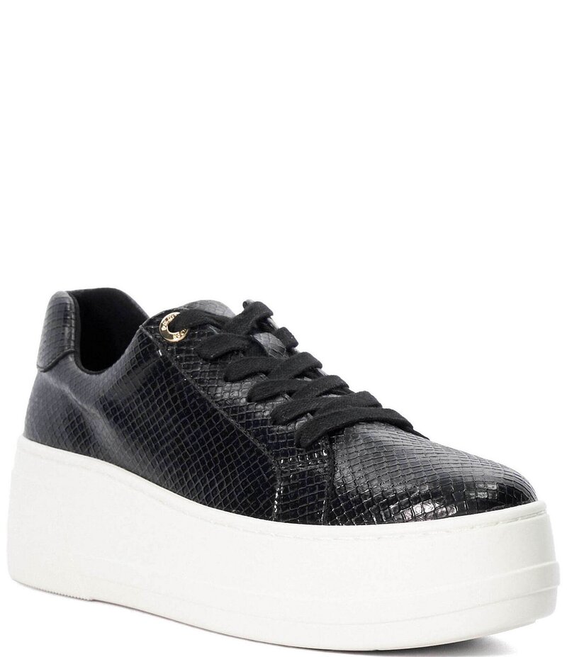 デューンロンドン レディース ボトムス カジュアルパンツ プラットフォーム スニーカー Dune London Episode Snake Embossed Platform Sneakers Black ブラック|ReVida 店