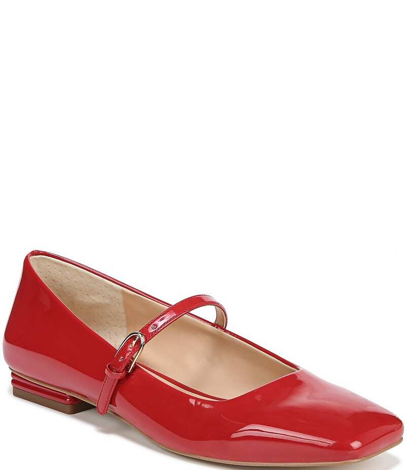 フランコサルト レディース シューズ パンプス Franco Sarto Tinsley Patent Mary Jane Ballet Flats Red レッド｜ReVida 店