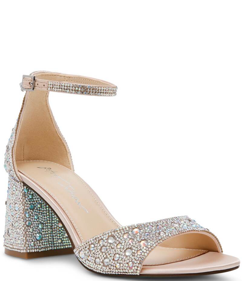 ベッツィジョンソン レディース シューズ サンダル アンクル Blue by Betsey Johnson Kami Rhinestone Ankle Strap Dress Sandals Rhinestone ブルー