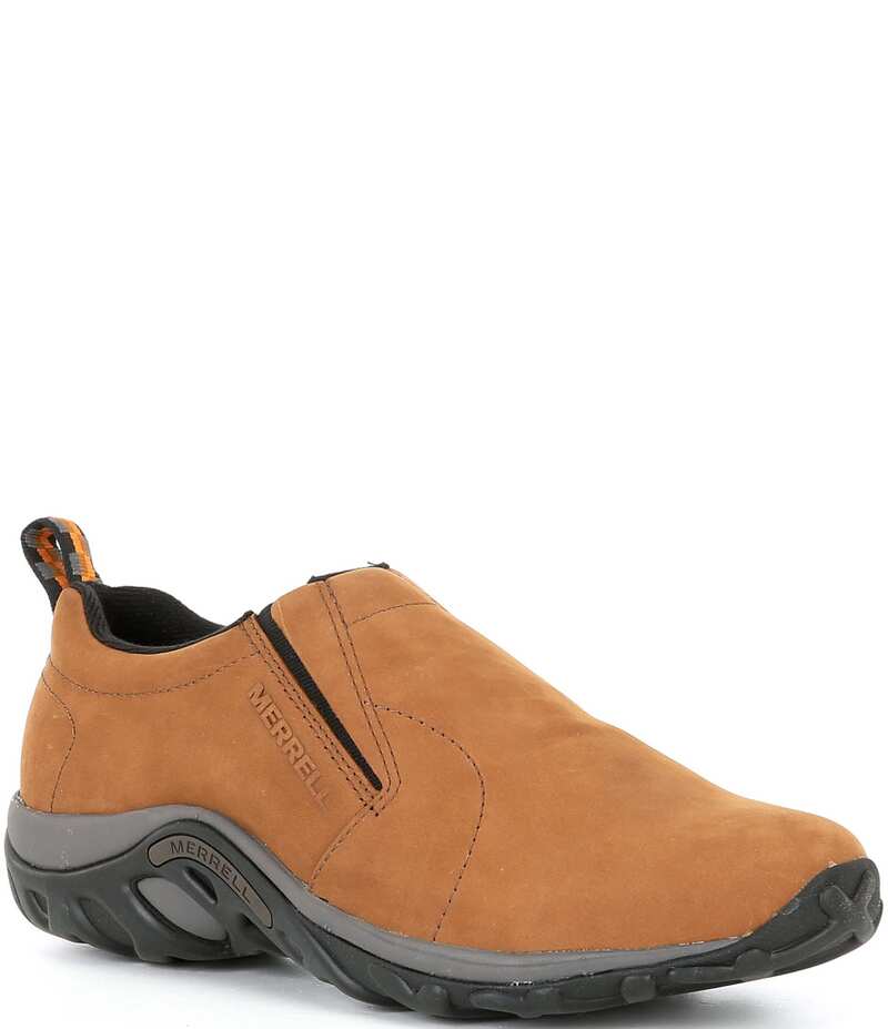 メレル メンズ シューズ スリッポン・ローファー レザー Merrell Men's Jungle Nubuck Leather Slip On Moccasins Brown ブラウン 25,760円
