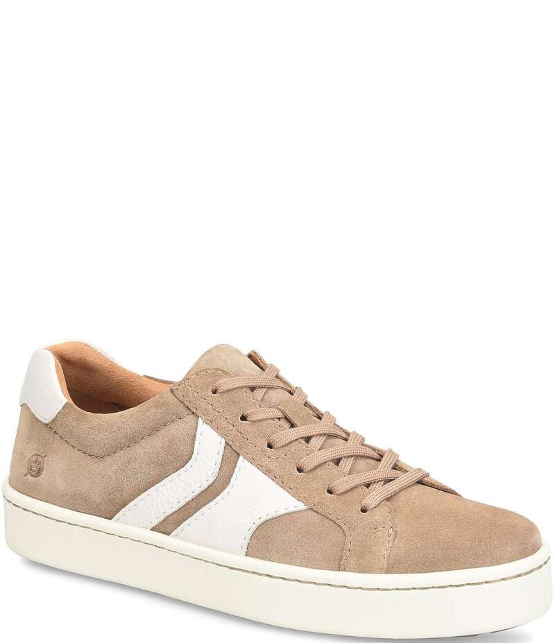 ボーン メンズ シューズ スニーカー スエード レース Born Men's Beck Lace Up Suede Sneakers Taupe トープ画像