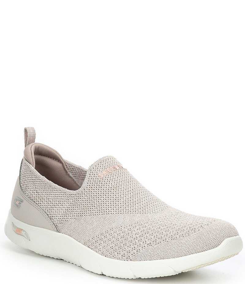 スケッチャーズ レディース シューズ スニーカー Skechers Women's Arch Fit Refine Don't Go Slip-On Shoes Taupe トープ 19,330円