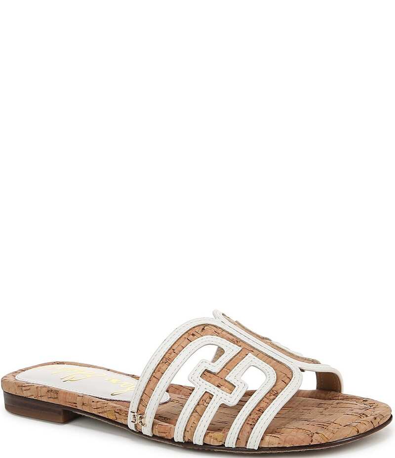 サムエデルマン レディース シューズ パンプス サンダル ロゴ Sam Edelman Bay Cork Double E Logo Slide Sandals Natural｜ReVida 店