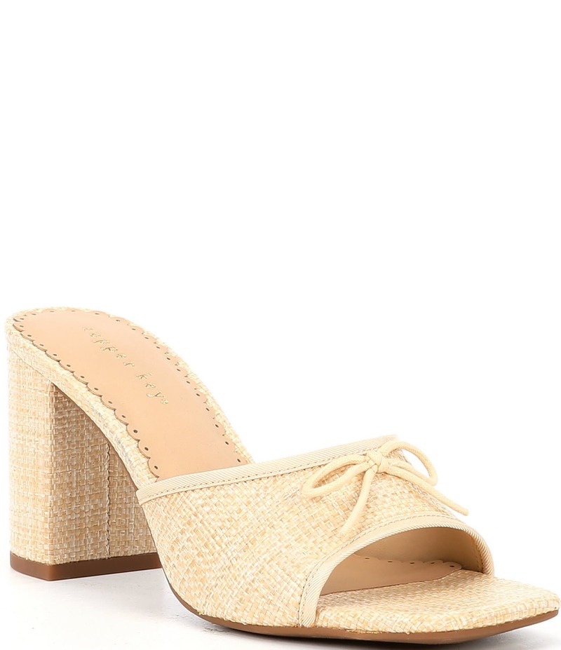 カッパーキー レディース シューズ サンダル ケープデザイン キャップ ケープ Copper Key Cape Raffia Bow Detail Dress Sandals Light Natural
