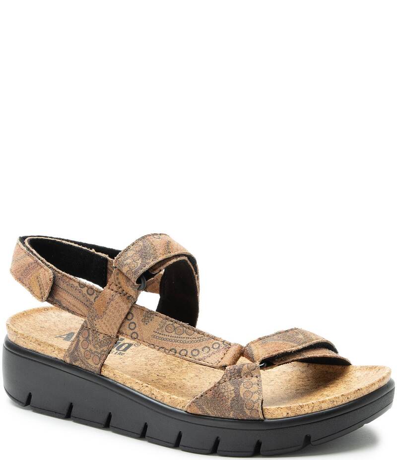 アレグリア レディース シューズ サンダル プラットフォーム プリント Alegria Henna 3 Strap Printed Platform Sandals Folkie