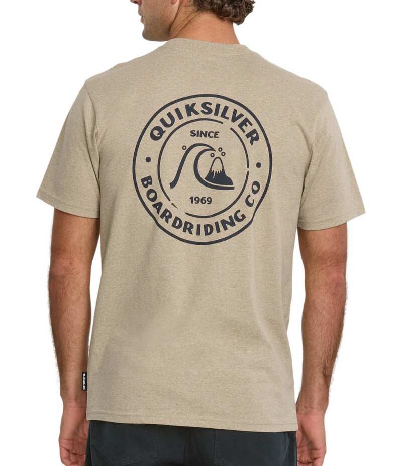 クイックしろがね色 メンズ トップス プルオーバー プルオーバー Quiksilver Bubbles Mod Short Sleeve T-Shirt Twill Heather ギョリュウモドキ