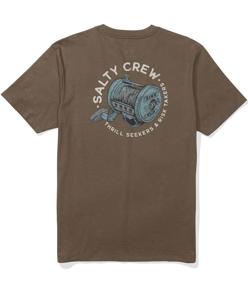 ソルティークルー メンズ トップス プルオーバー プルオーバー グラフィック Salty Crew Jimmy Reel Good Graphic Short Sleeve T-Shirt Teak