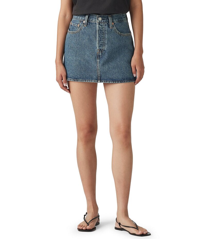リーバイス レディース ボトムス スカート デニム Levi'sR Icon Mid Rise Easy Fit Denim Skirt You Need Me デニム
