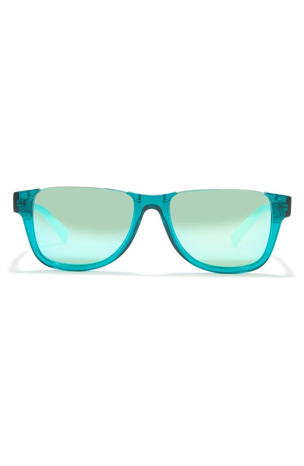 ランバン レディース サングラス アイウェア アクセサリー 54mm Modified Rectangle Sunglasses GREEN BLUE  MIRROR 開店記念セール！
