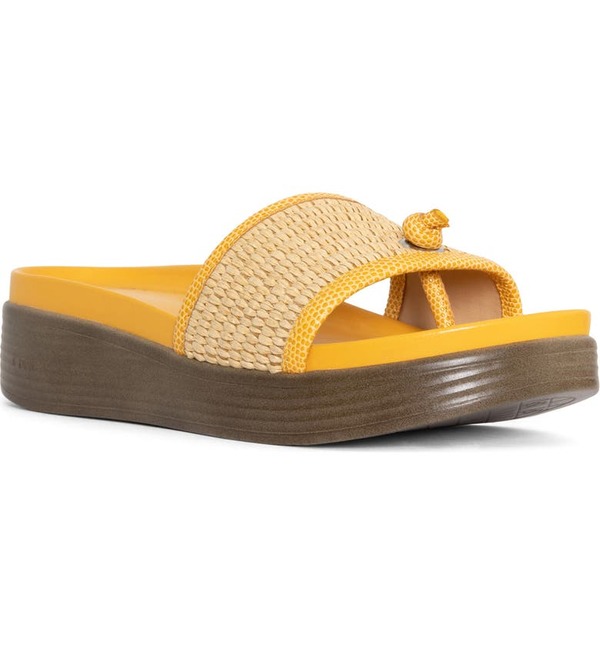 【送料無料】 ドナルドプリネール レディース サンダル シューズ Farrah Platform Sandal SUNGOLD画像