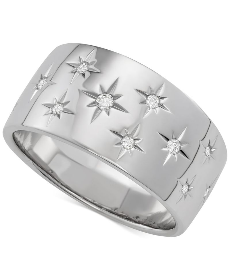 人気ブランドを 楽天市場 マルケッサ レディース リング アクセサリー Diamond Star Wedding Band 1 6 Ct T W In 18k White Gold Gold Or Rose Gold White Gold Revida 楽天市場店 日本最大級 Expert Advice Org