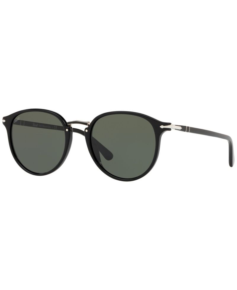 ペルソル メンズ 佩び物 サングラス・アイウェア Persol Men\u0027s Sunglasses PO3210S BLACK / GREEN 黒いこと