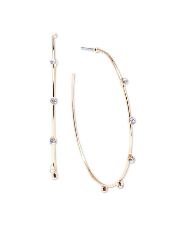 高級感 楽天市場 ゼンジ レディース ピアス イヤリング アクセサリー Crystal Large Open Medium Hoop Earrings Gold Revida 楽天市場店 開店祝い Www Mauxiliadoralugo Com