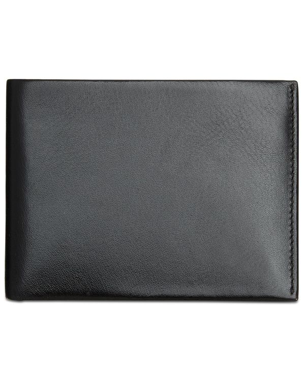 ペリーエリス メンズ アクセサリー 財布 レザー Perry Ellis Portfolio Perry Ellis Leather Pass Case & Removable Card Case Black ブラック