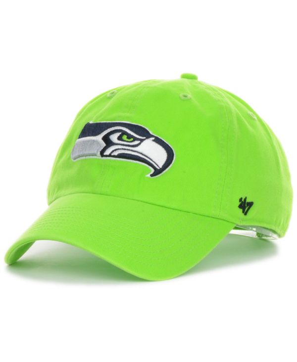 47 ブランド メンズ アクセサリー 帽子 キャップ '47 Brand Seattle Seahawks Clean Up Cap Lime ライム
