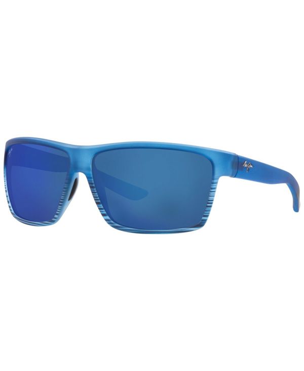 マウイジム メンズ アクセサリー サングラス・アイウェア Maui Jim Unisex Polarized Sunglasses Alenuihaha Blue Black ブラック