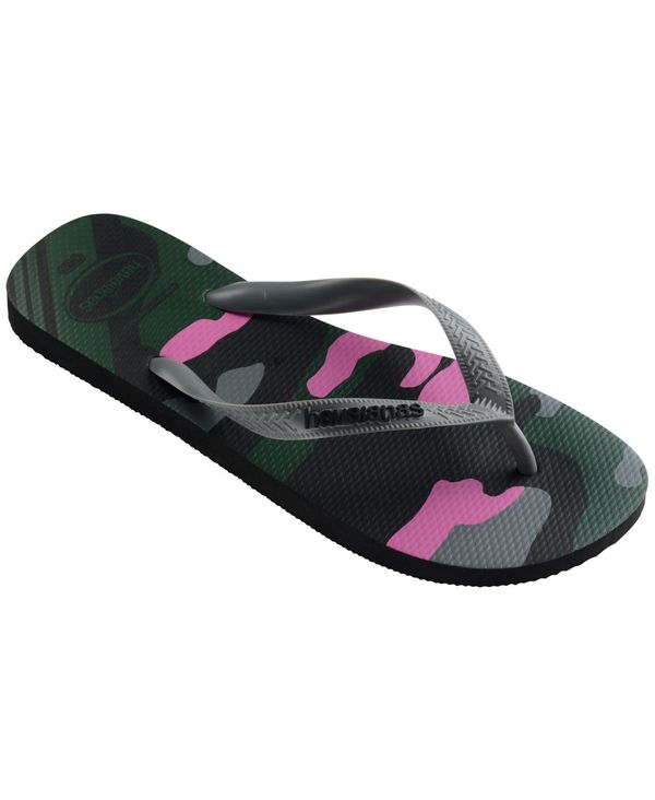 特価商品 ハワイアナス メンズ サンダル シューズ Men's Top Camo Sandals Black