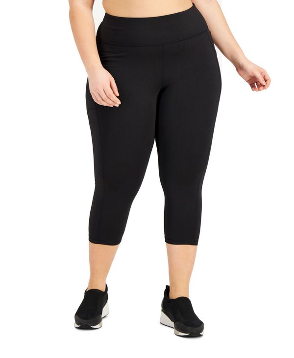 イデオロギー レディース レギンス ボトムス Plus Size Cropped Leggings Deep Black 【SALE／104%OFF】