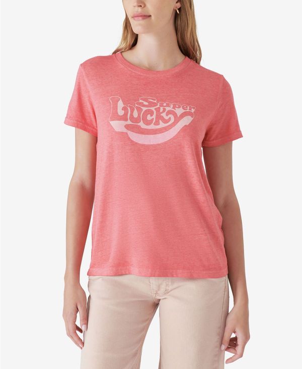 激安の ラッキーブランド レディース シャツ トップス Women S Super Lucky T Shirt Cayenne 最安値 Css Edu Om