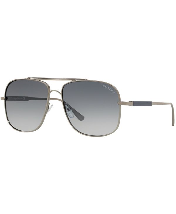 トム・ジェラルド・r・フォード メンズ 付属物 サングラス・アイウェア Tom Ford Men\u0027s Sunglasses FT0669 GUNMETAL SHINY/BLUE GRAD 青碧