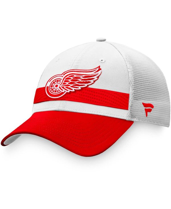 ファナティクス メンズ 帽子 アクセサリー Branded Men's Detroit Red Wings 2021 NHL Draft  Authentic Pro On Stage Trucker Snapback Hat White 最大72%OFFクーポン