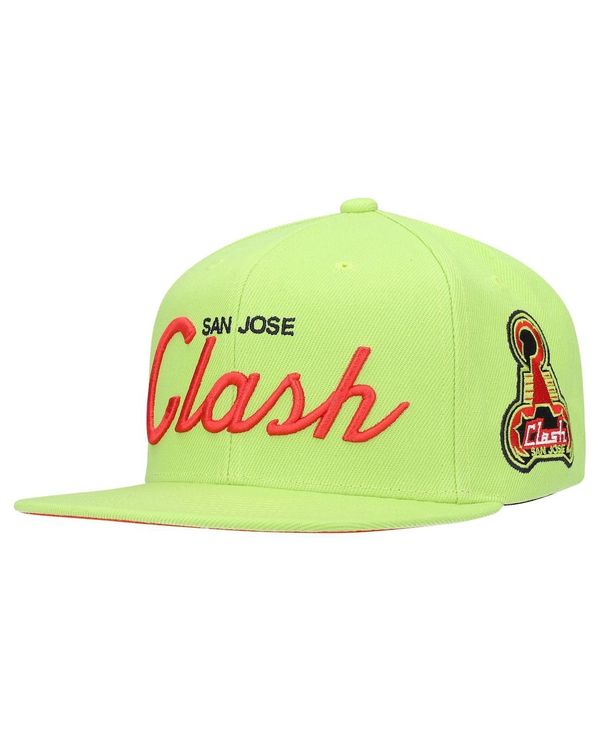 ミッチェル&ネス メンズ アクセサリー 帽子 ロゴ Mitchell & Ness Men's Green San Jose Earthquakes Historic Logo Since '96 Foundation Script Snapback Hat Green グリーン