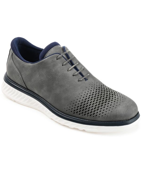 バンス メンズ シューズ ドレスシューズ ワンピース Vance Co. Men's Demar Casual Dress Shoes Gray グレー