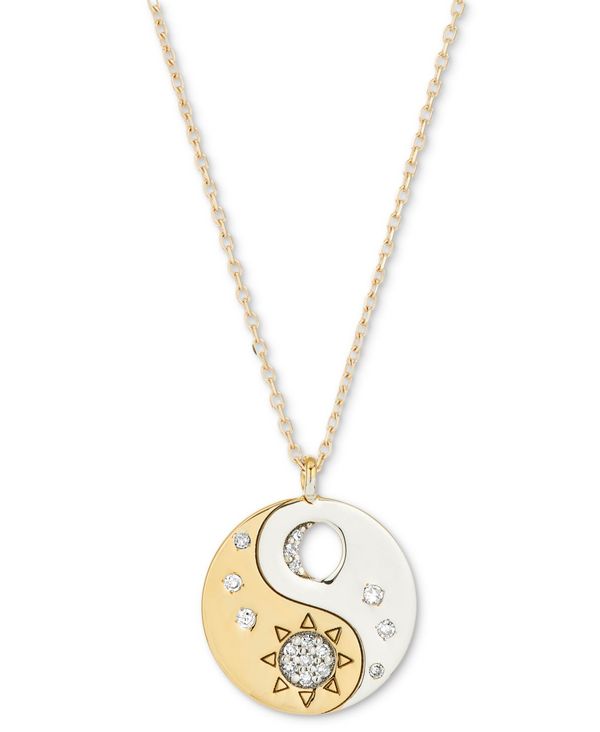 最安値挑戦 楽天市場 エルシー メイ レディース ネックレス チョーカー ペンダントトップ アクセサリー Diamond Yin Yang Disc Pendant Necklace 1 10 Ct T W In Sterling Silver 18k Gold Plate 18 1 Extender Gold Over Silver Revida 楽天市場店 在庫