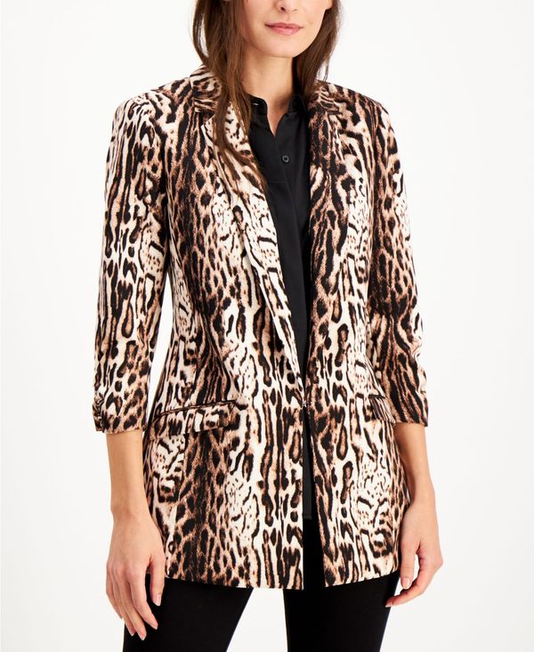 新着商品 アイエヌシーインターナショナルコンセプト レディース ジャケット ブルゾン アウター Inc Animal Print Jacket Ocelot Charm 超人気 Matkalla Keskisuomentaide Fi