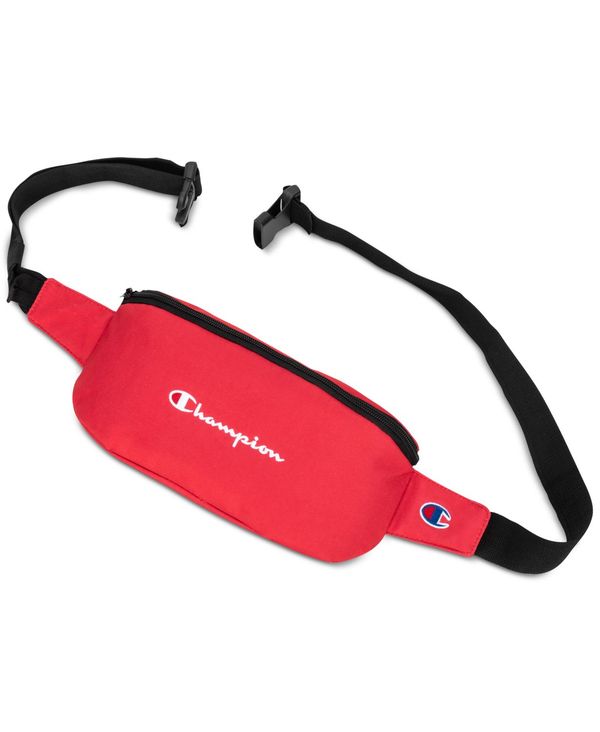 チャンピオン メンズ ボディバッグ ウエストポーチ バッグ Men's Graphic Waistpack Red ☆日本の職人技☆