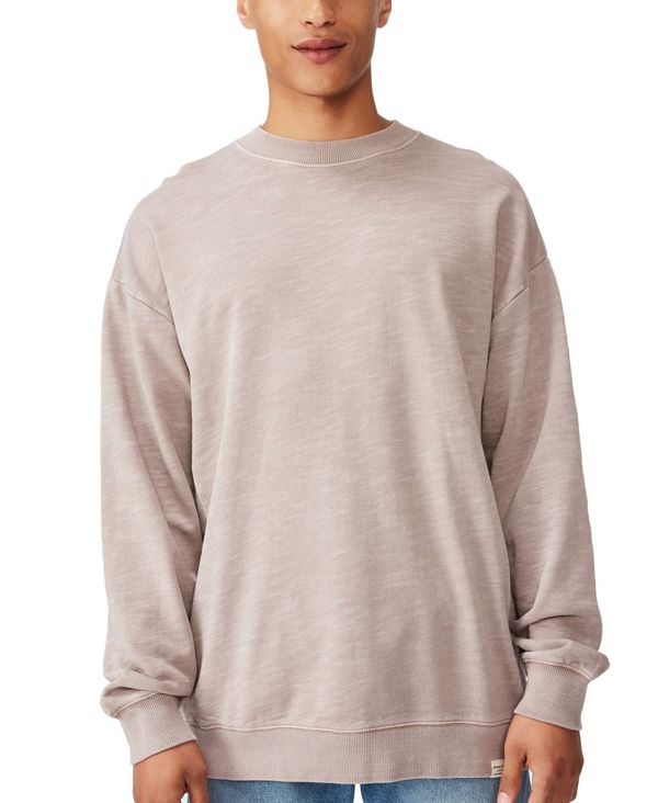 正規品販売 アウター パーカー スウェット メンズ コットンオン Pigment Purple Pullover Crew Oversized Dyed 51 Purple Pkmgamping1 Slemankab Go Id