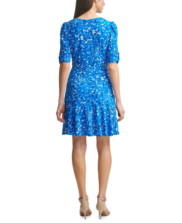 最新情報 楽天市場 ヴィンスカムート レディース ワンピース トップス Ruched A Line Dress Cobalt Multi Revida 楽天市場店 売り切れ必至 Consorziosicof It