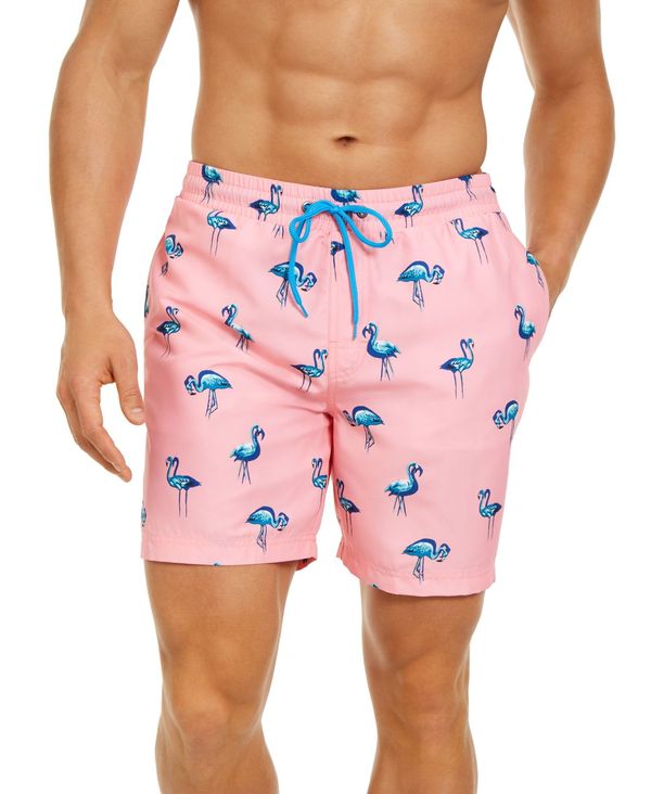 新品 クラブルーム メンズ ハーフパンツ ショーツ 水着 Men S Quick Dry Performance Flamingo Print 7 Swim Trunks Pink Combo Revida 店 超安い Mahottaripost Com Np