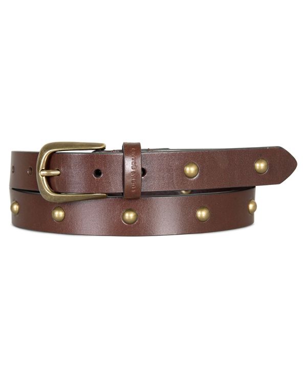 ラッキーブランド レディース ベルト アクセサリー Women S Metal Stud Leather Belt Brown 見事な