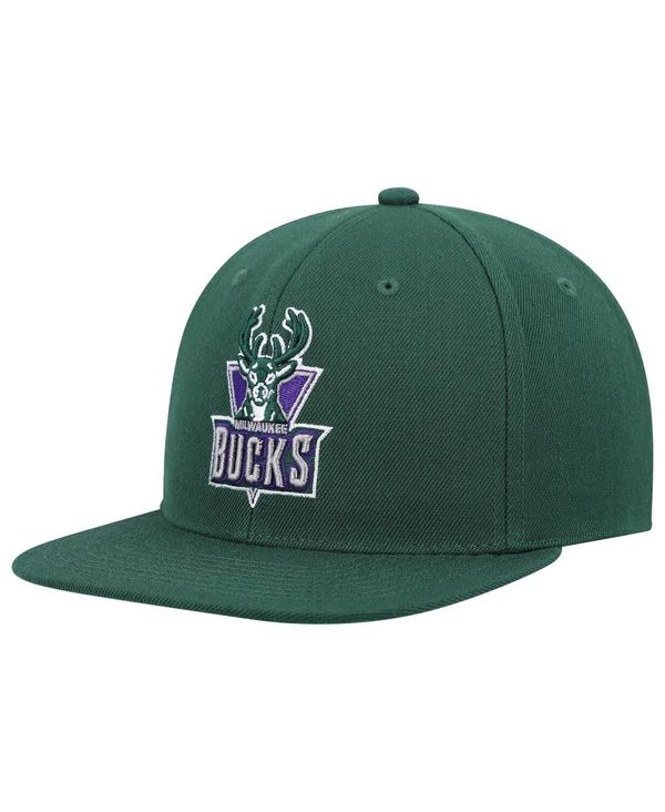 ミッチェルネス メンズ 2 0 Bucks Classics Green Ground Hardwood Hat Men S Milwaukee Snapback Team アクセサリー 帽子 おすすめネット 帽子