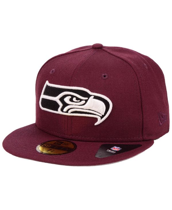 即納 最大半額 ニューエラ メンズ 帽子 アクセサリー Seattle Seahawks Basic Fashion 59fifty Fitted Cap Maroon Revida 店 最安値に挑戦 Binaa Anokhba Com