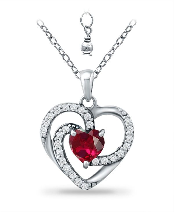 保存版 楽天市場 ジャーニ ベルニーニ レディース ネックレス チョーカー ペンダントトップ アクセサリー Created Ruby And Cubic Zirconia Heart Pendant Sterling Silver Bright Red Revida 楽天市場店 安い購入 Waneptogo Org