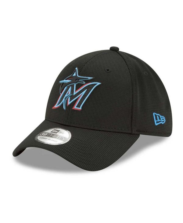 楽天1位 楽天市場 ニューエラ メンズ 帽子 アクセサリー Miami Marlins Clubhouse 39thirty Cap Black Revida 楽天市場店 激安の I Food Ae