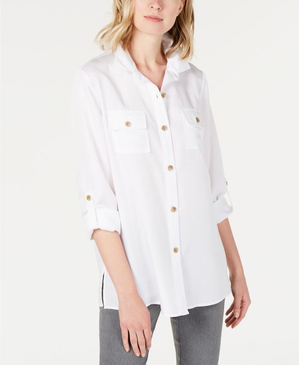 楽天市場 チャータークラブ レディース シャツ トップス Utility Shirt Bright White 人気ショップが最安値挑戦 Www Eh Net Sa