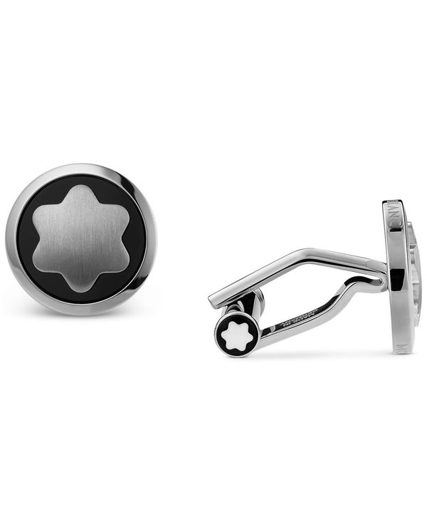 79%OFF!】 モンブラン メンズ カフスボタン アクセサリー Men's Star Stainless Steel Cuff Links  Silver fucoa.cl