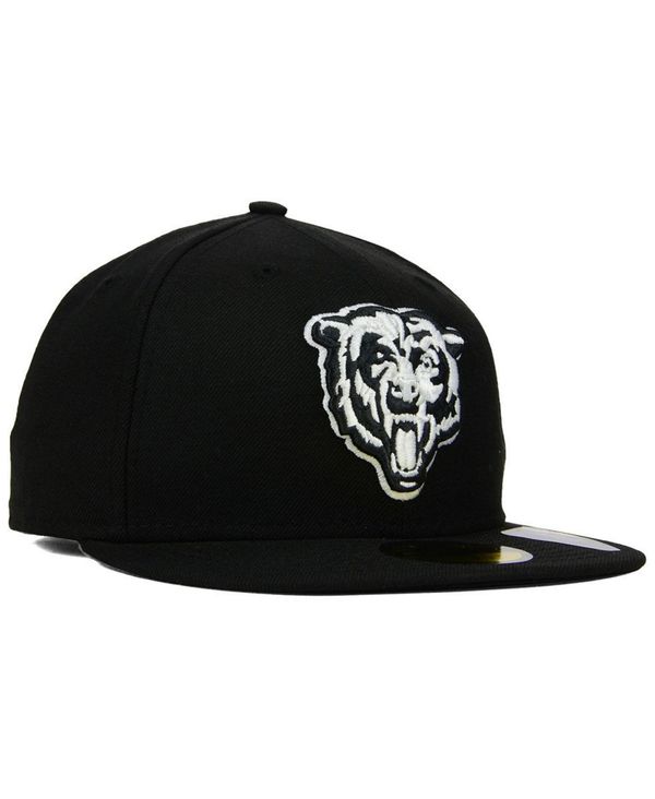 楽天市場 ニューエラ メンズ 帽子 アクセサリー Chicago Bears Black And White 59fifty Fitted Cap Black 海外正規品 Andhes Org Ar