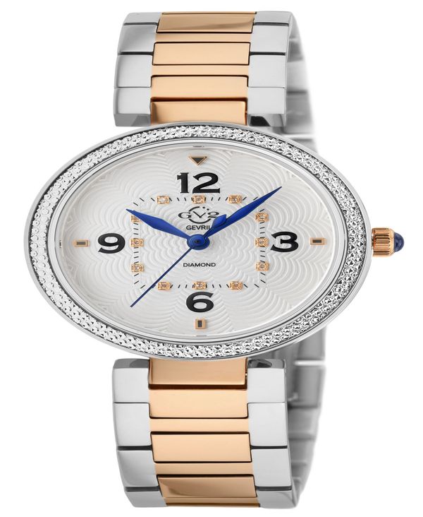 ジェビル レディース アクセサリー 腕時計 Tシャツ Gevril Women's Piemonte Swiss Quartz Two-Tone Stainless Steel Bracelet Watch 36mm Two-Tone Rose｜ReVida 店