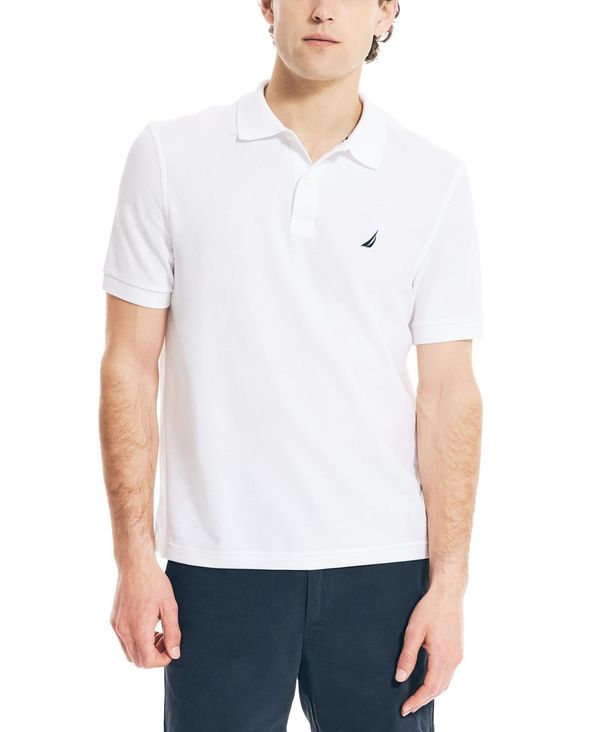 ナウティカ メンズ トップス ポロシャツ Nautica Men's Classic-Fit Deck Polo Shirt Bright White ホワイト
