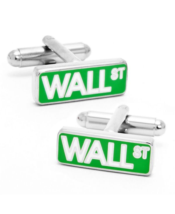 メール便無料】 カフリンクス メンズ カフスボタン アクセサリー Wall Street Cufflinks Green fucoa.cl