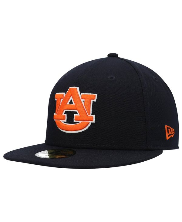ニューエラ メンズ アクセサリー 帽子 ロゴ New Era Men's Navy Auburn Tigers Logo Basic 59FIFTY Fitted Hat Navy ネイビー｜ReVida 店 9,475円